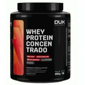 Whey Protein Concentrado DUX Sabor Chocolate Branco Pote 450g